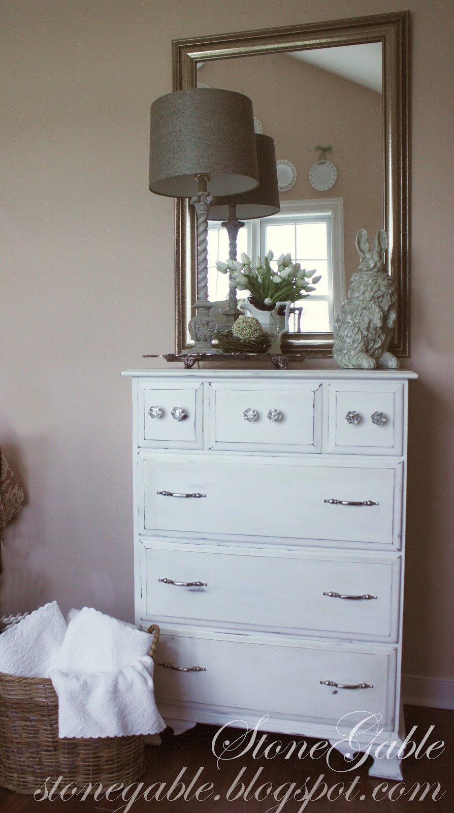 WHITE PAINTED DRESSER StoneGable