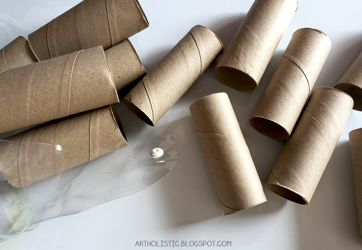 Art Holistic Make a Wall Clock using Toilet Paper Rolls