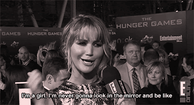 Jennifer Lawrence Body Image girl mirror quote