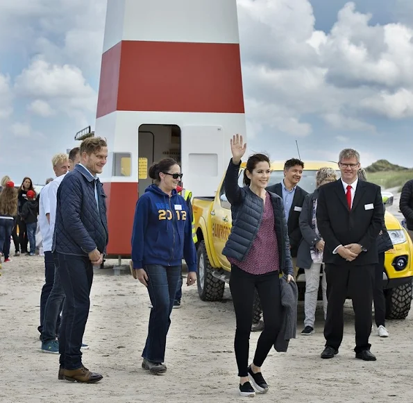 Crown Princess Mary of Denmark, as patron of the Danish Swimming Federation, participated in the inauguration of the new Life-Saving Post at the Tversted Strand