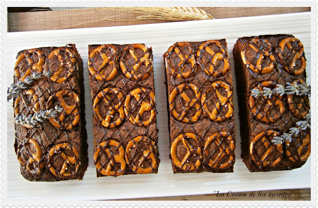 Brownie De Chocolate Con Pretzel
