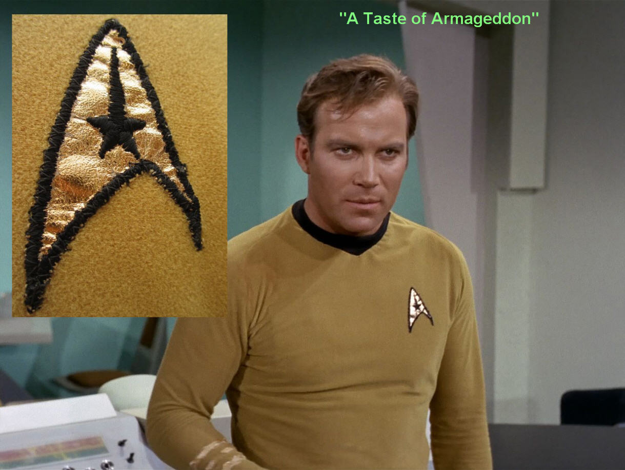 Special Photo Study: William Shatner Gold Velour Captain Kirk tunic from th...