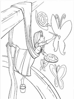 Rapunzel Tangled Coloring Pages