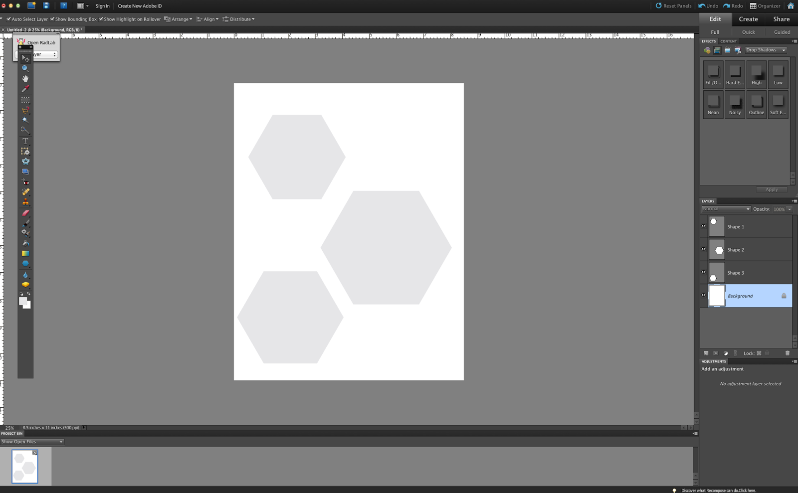 Stephanie Makes tutorial creating hexagon shaped photos