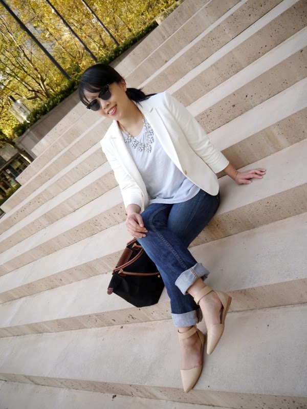 pointed flats outfit