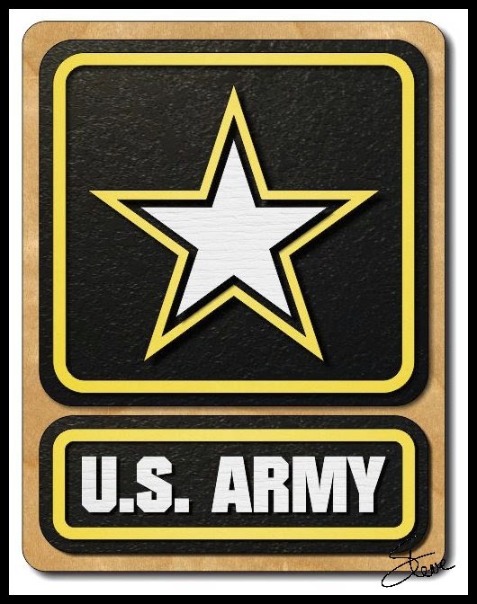 Scrollsaw U.S. ARMY Scroll Saw Pattern.