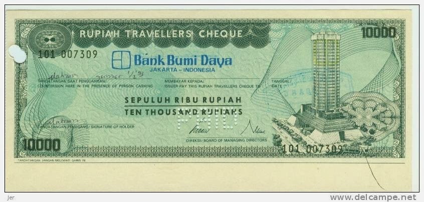 Never Stop To Write: Perbankan ( Travellers Cheques )