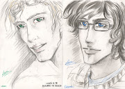 Dibujos a lápiz, de diversos OC (Juegos, Las Reglas y Susurro) (samuel marc peque)