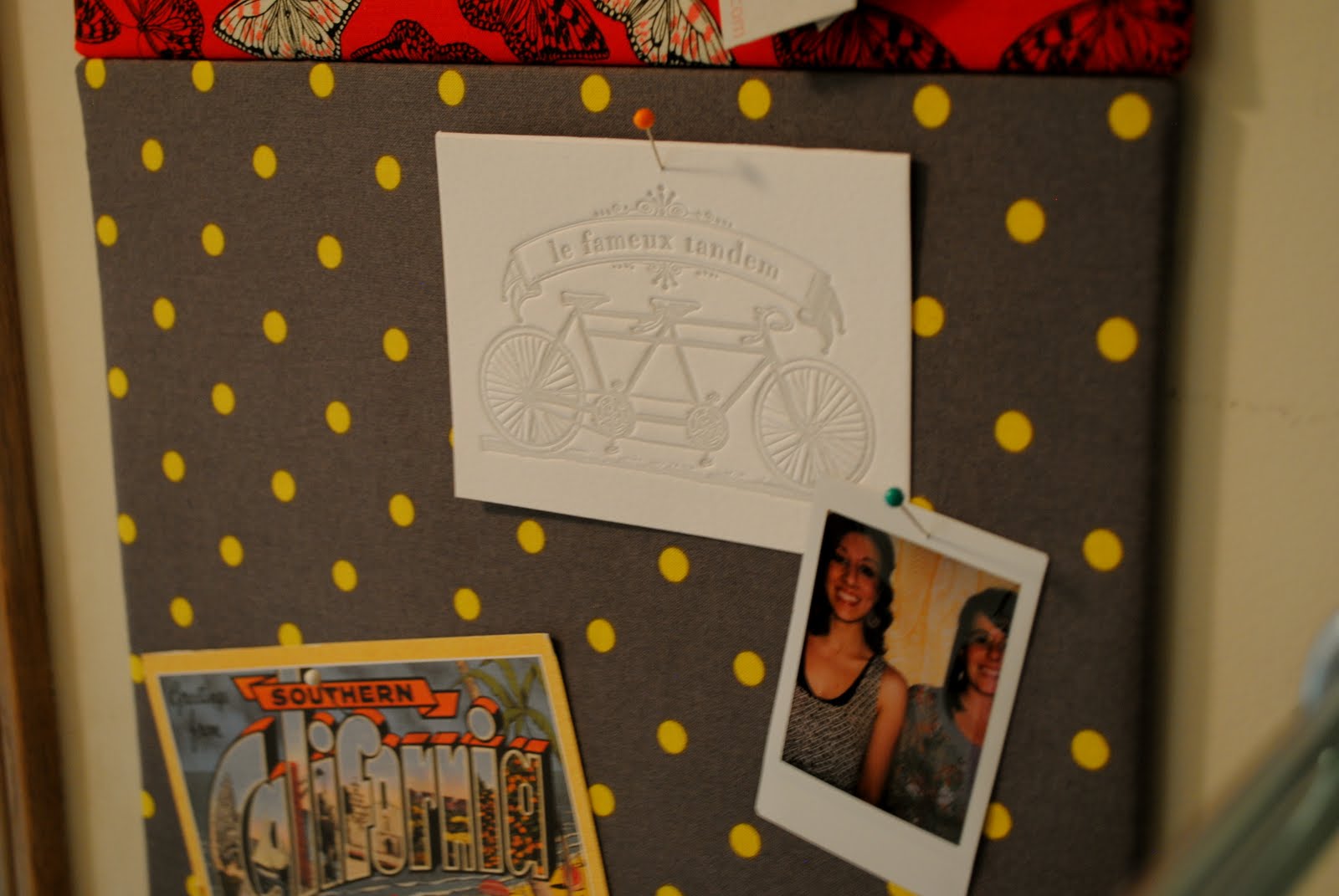 Alexandra's Joys Fabric cork board tutorial