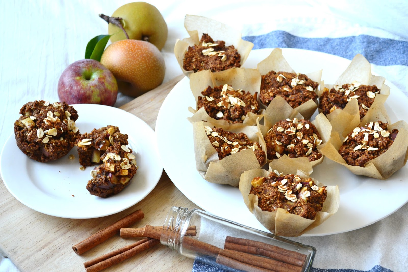 Nourish The Roots Sweet Potato Apple Cinnamon Muffins Vegan and