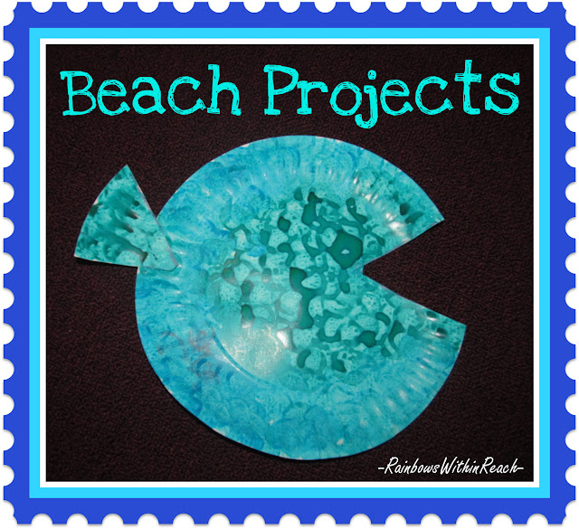 photo of: Preschool Fish Painting Bulletin Board