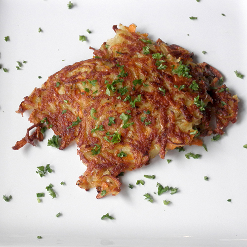 Food Pusher Potato Pancakes (with Carrots & Onion)