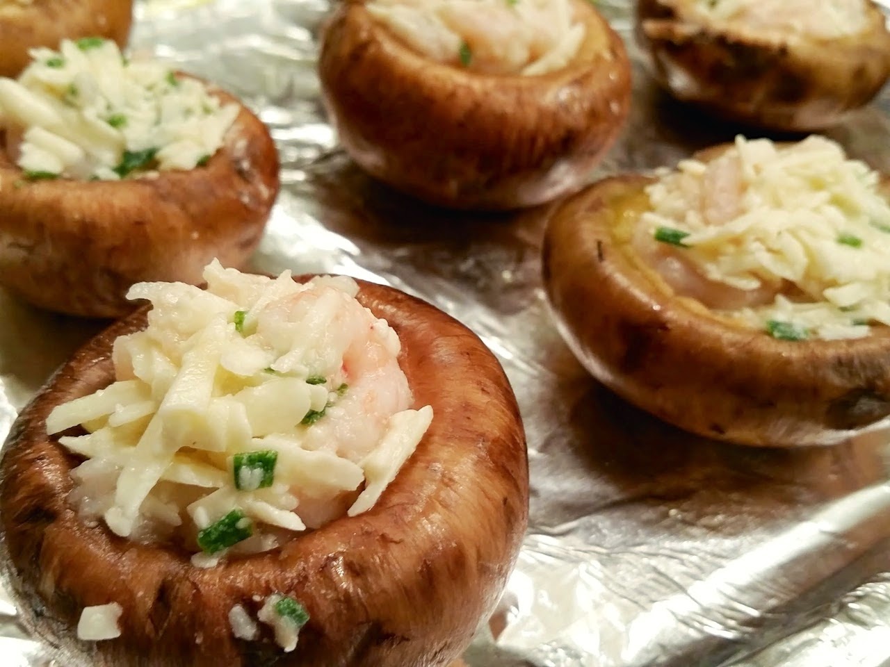 Red Kitchen Recipes Shrimp Stuffed Mushrooms