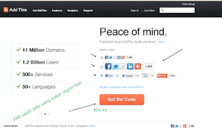 Memasang AddThis Pada Blogger