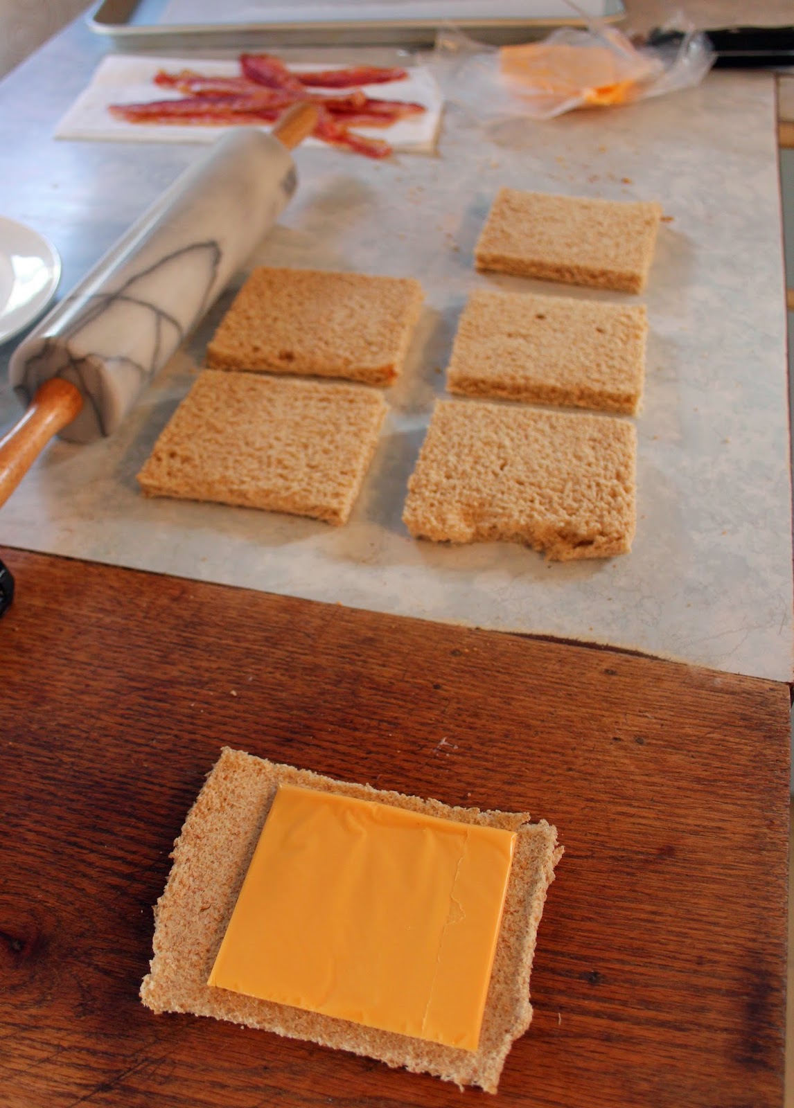 Jo and Sue Grilled Cheese Bacon Roll Ups