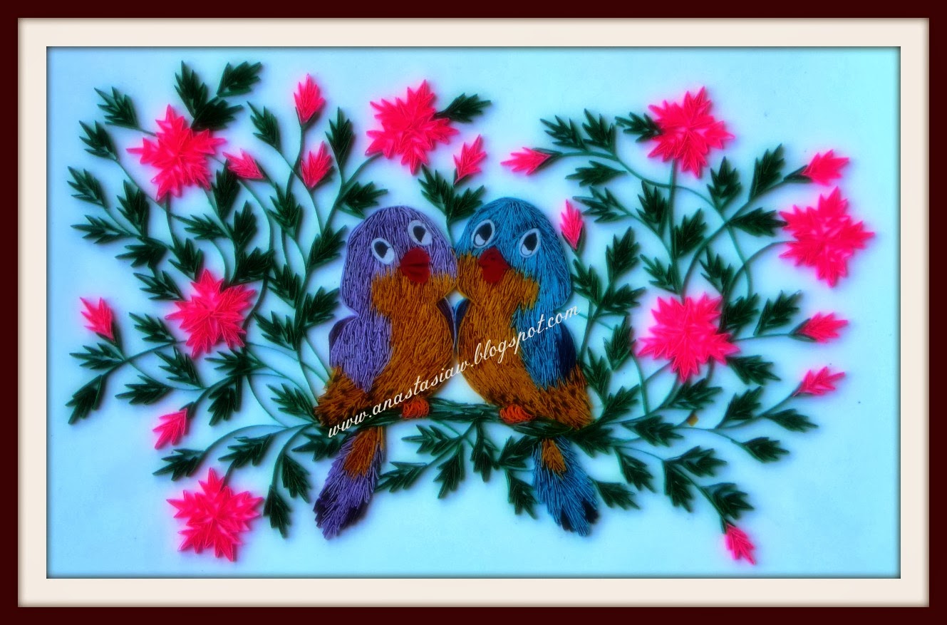 Anastasia (Annie) Wahalatantiri Quilling Birds in love