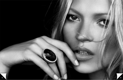 Kate Moss on Kate Moss Collection