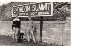 Roger Dawkins and Steve Carter on Snowdon 1955
