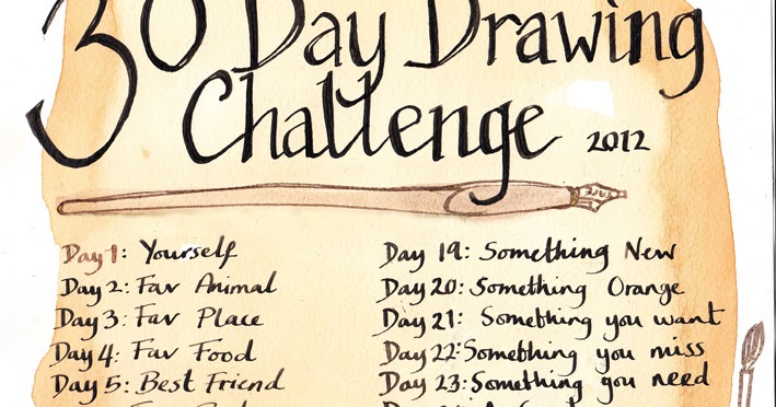 30 Day Drawing Journal Challenge – See Lemons on Adventures