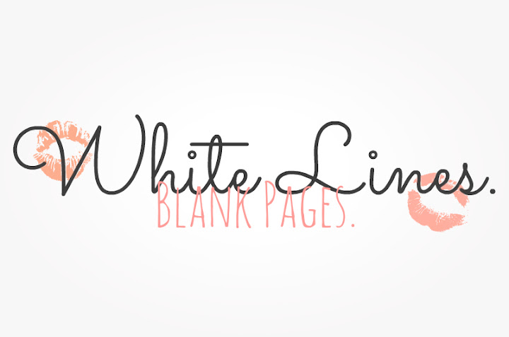 white lines. blank pages.