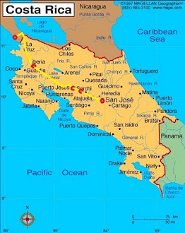 Costa Rica Route Map