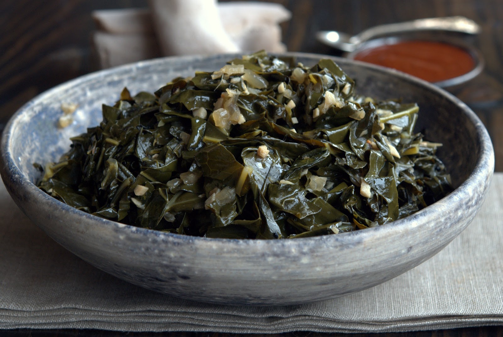 Wild Greens and Sardines Ethiopian Collard Greens (Gomen) with Awaze
