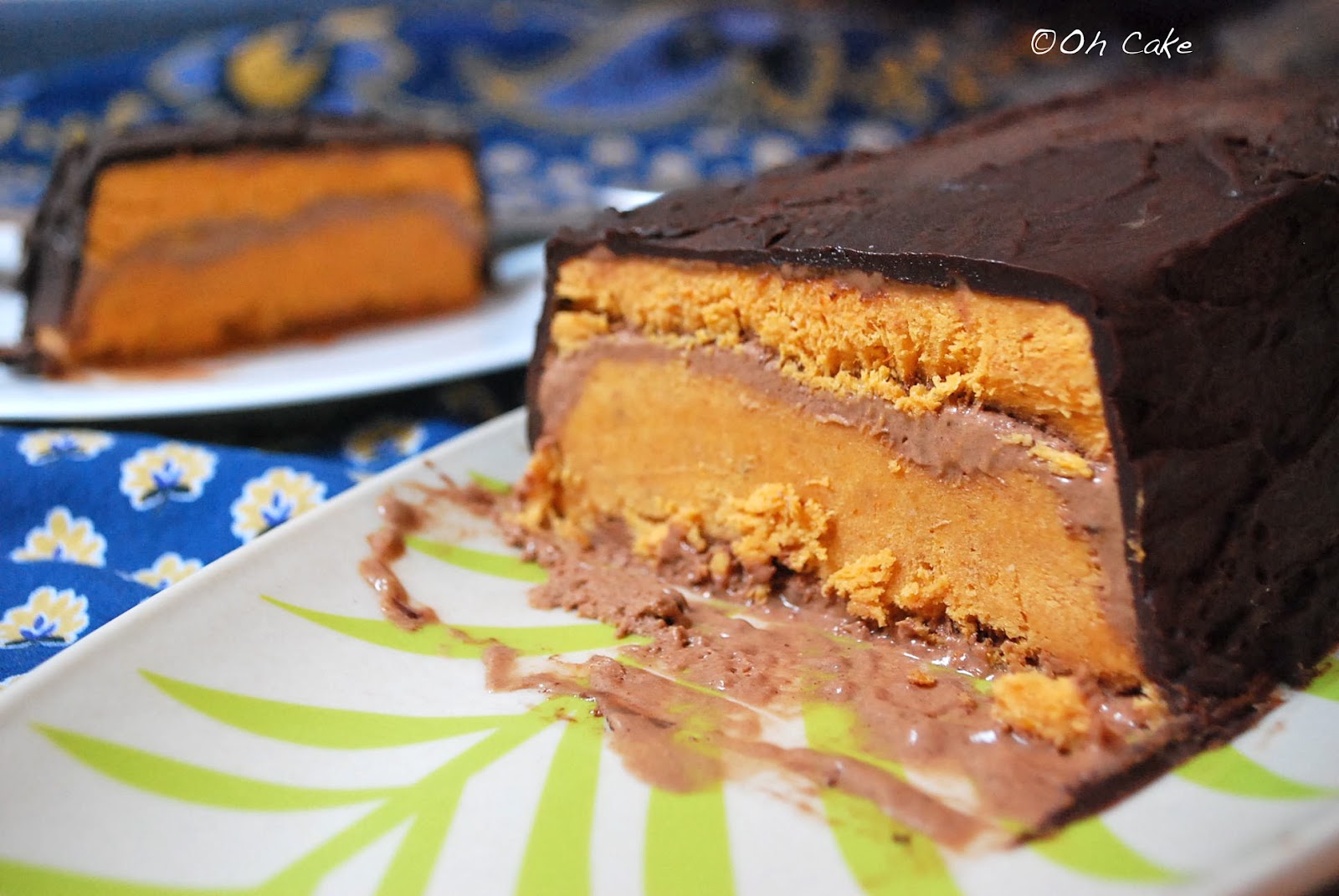 Oh Cake Frozen Pumpkin Chocolate Chili Terrine Fire on Ice