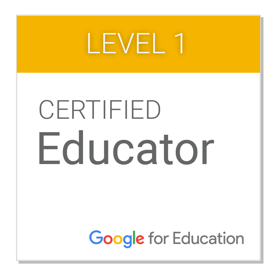 Google Certified Educator Level 1 Badge