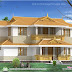 1910 square feet Kerala model villa exterior