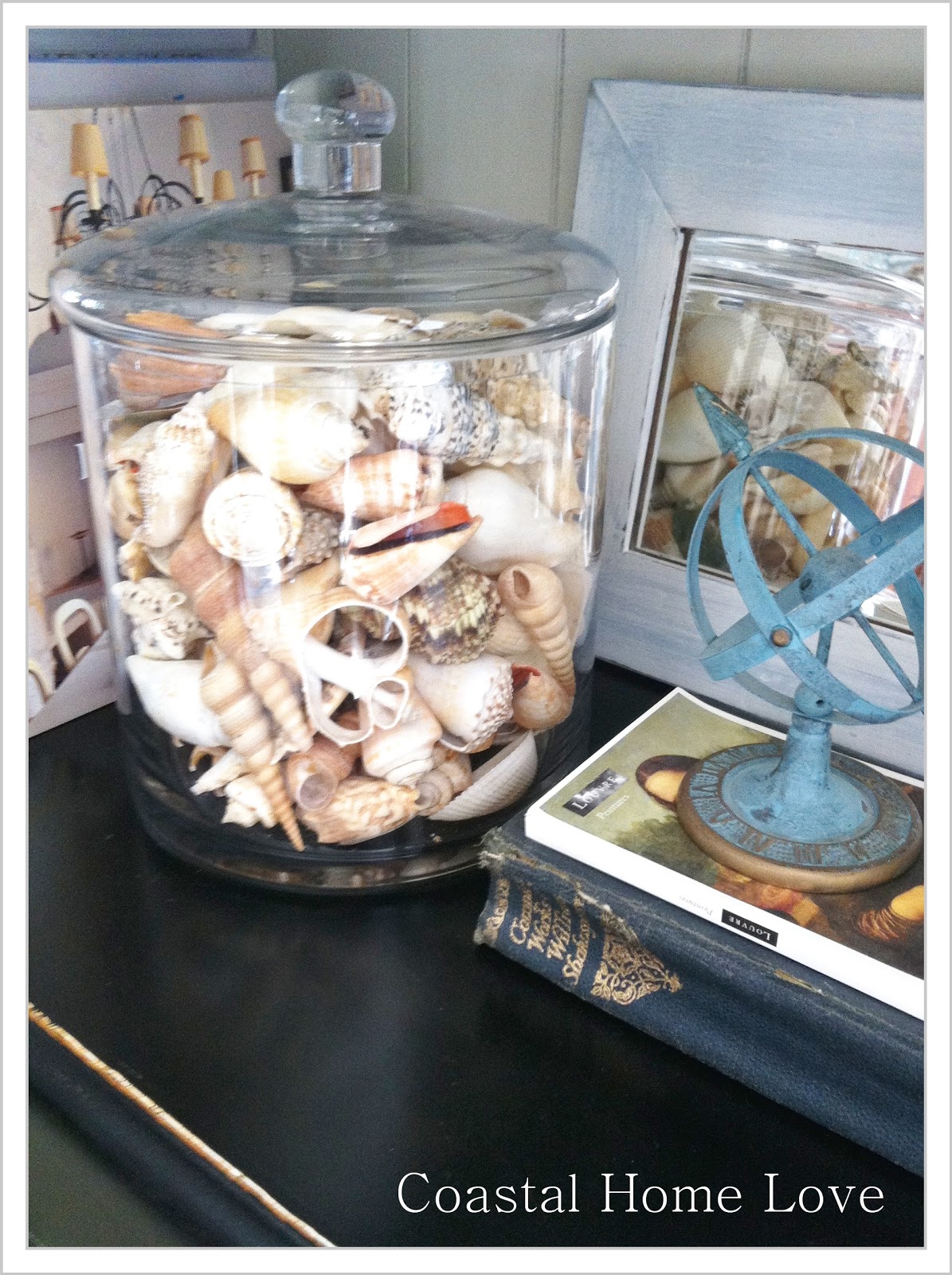 Coastal Home Love 3 ways with a Large Glass Jar!