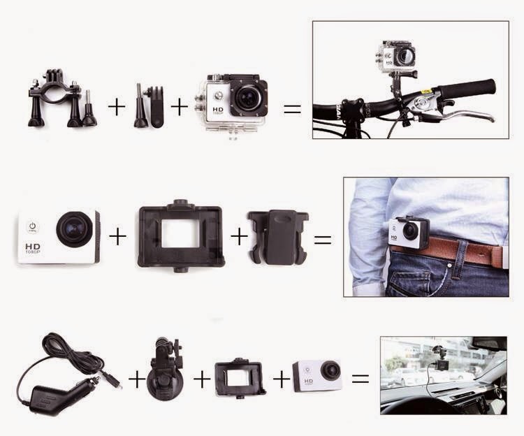 SJ4000 mounts