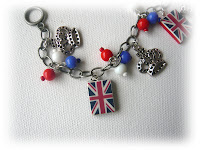 Queens Diamond Jubilee, Union jack flag charms, London Olympics 2012, London bespoke jewellery, charm bracelets, jubillee celebrations