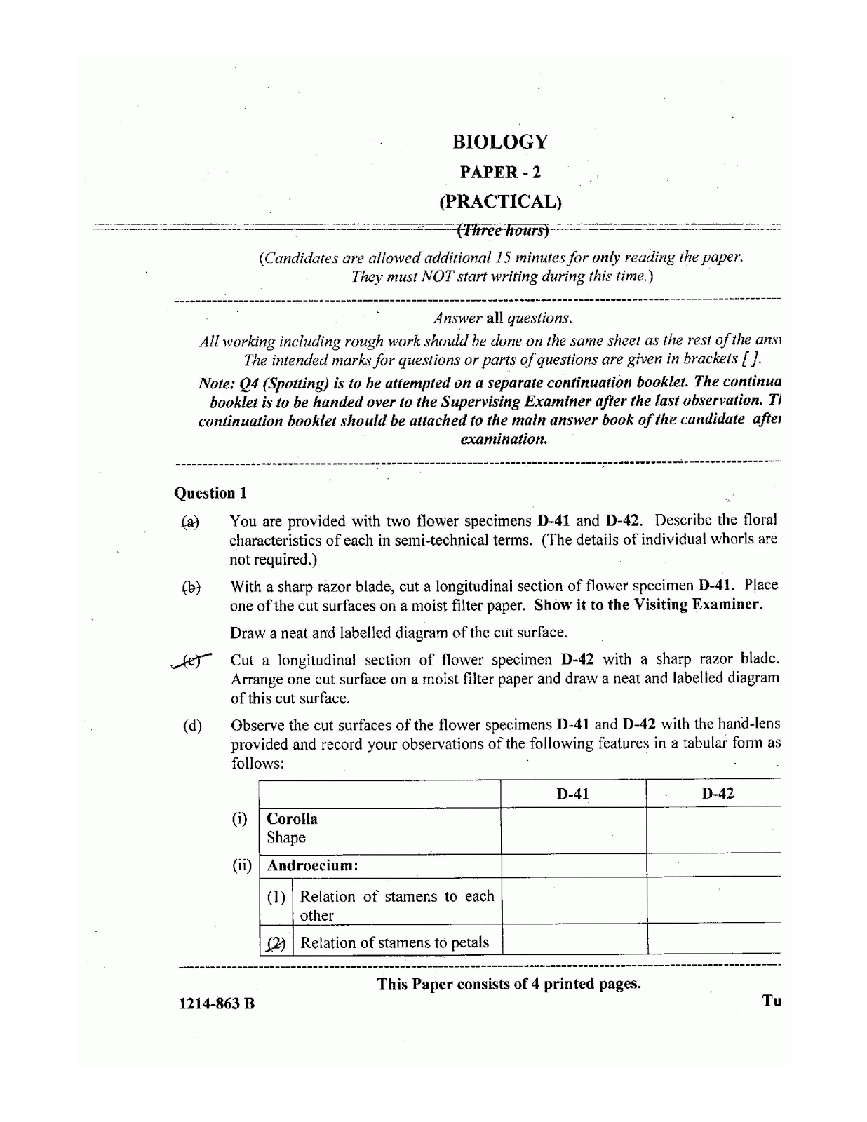 Biology practical report format picture
