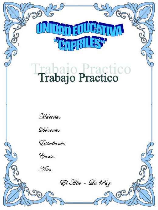 formato caratula