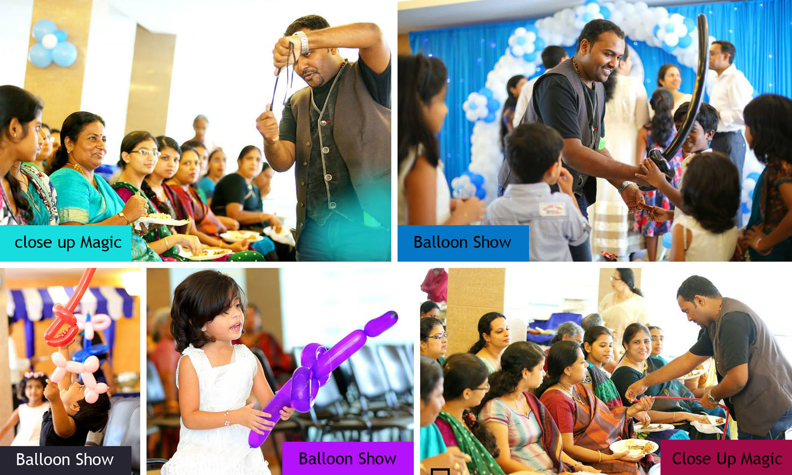 Birthday party organisers cochin/kochi, Kerala decorations teams