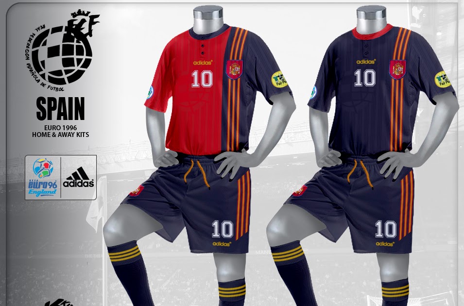 Kire Football Kits Spain kits Euro 1996