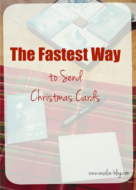 How to send Christmas cards quickly