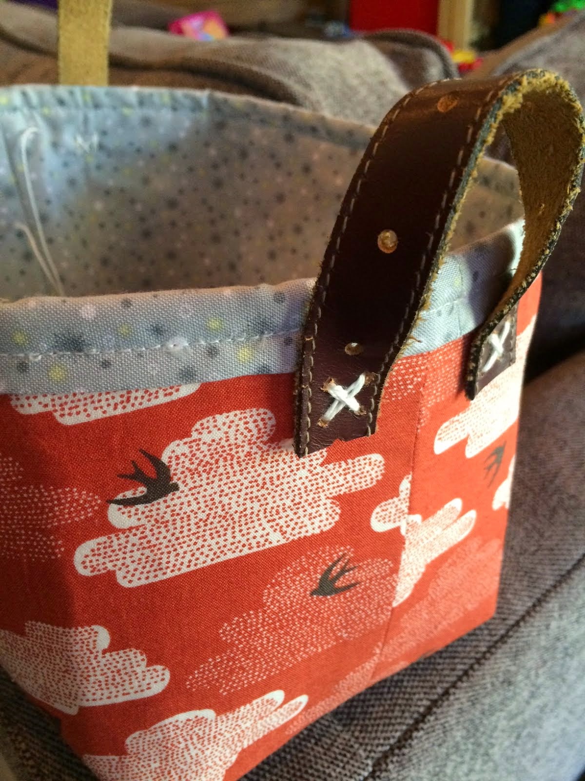 Libby Dibby Stuff Sturdy fabric baskets