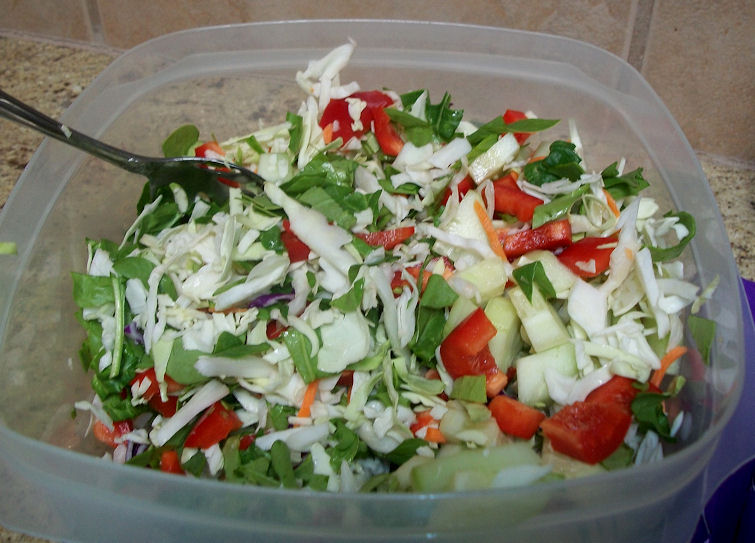 Slow My Roll White Bean and Veggie Salad with Creamy CashewMustard