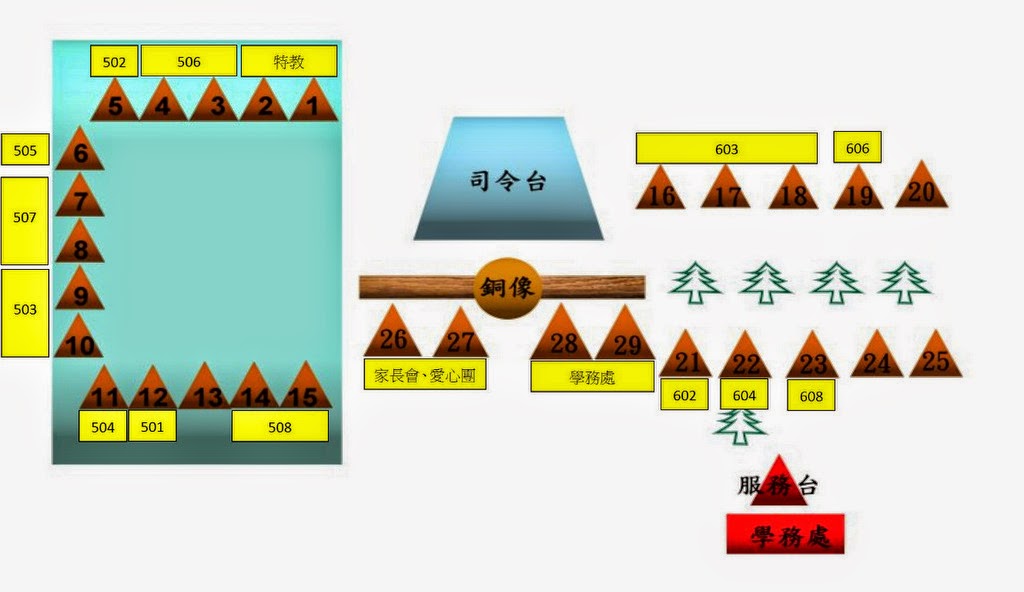 2015園遊會攤位圖