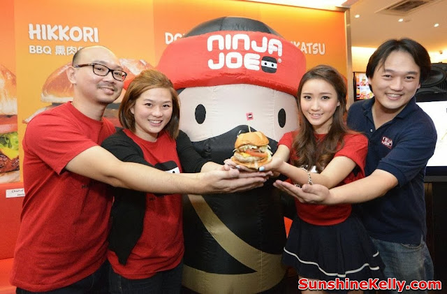 Ninja Joe New Burgers, Ninja Cam Mobile App, Ke Qing Ninja Joe Ambassador, burger