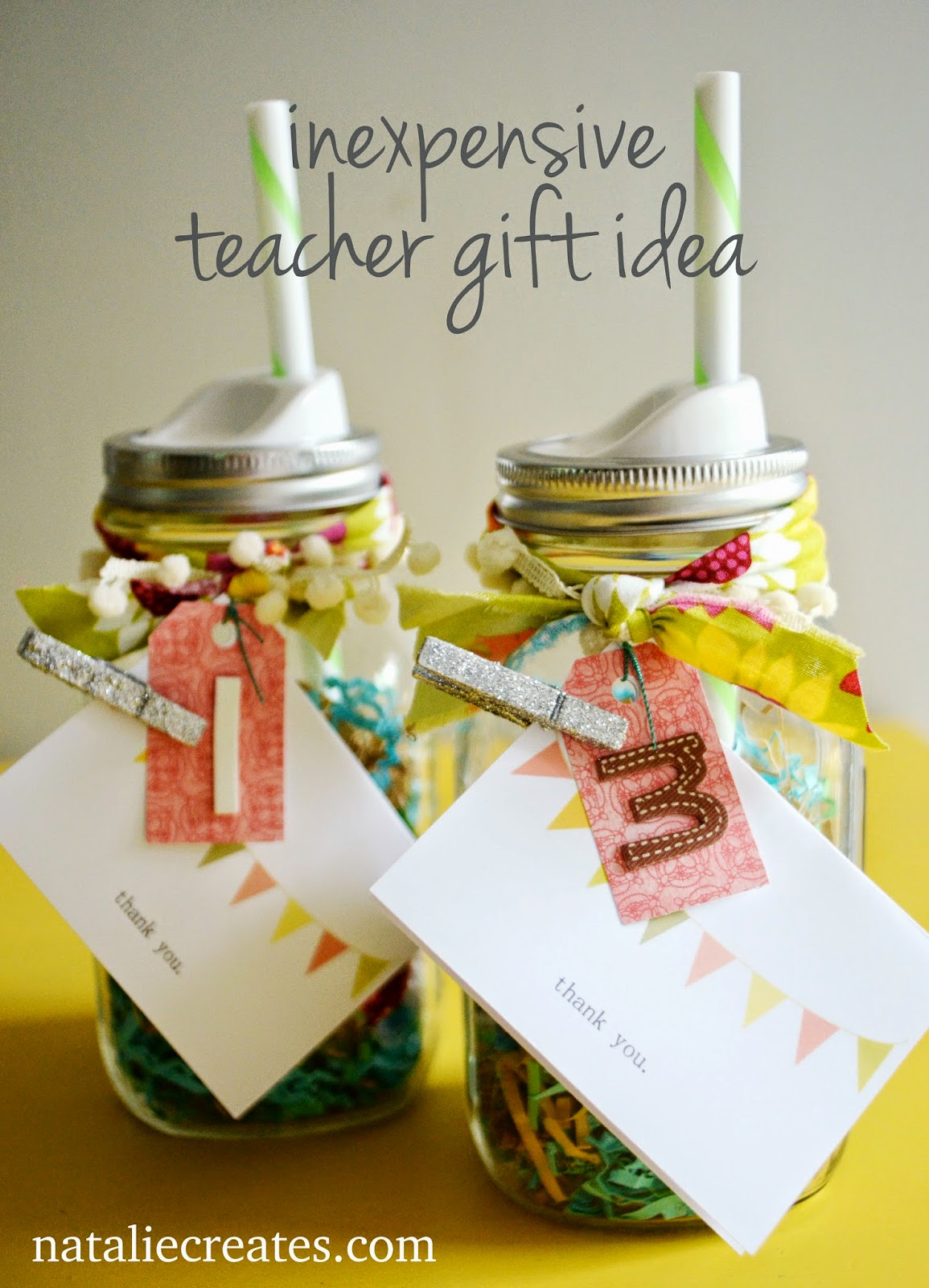 natalie creates teacher gift idea diy mason jar togo cups