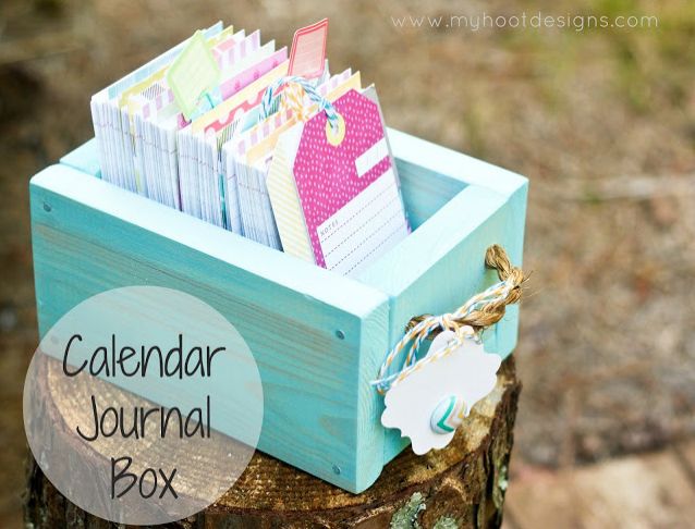 12 Month Calendar Journal Box