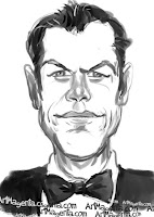 Matt Damon is a caricature by caricaturist Artmagenta