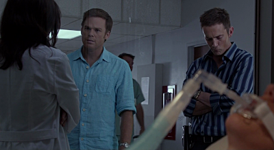 4 dex quen and nurse дебра узнает что декстер убийца