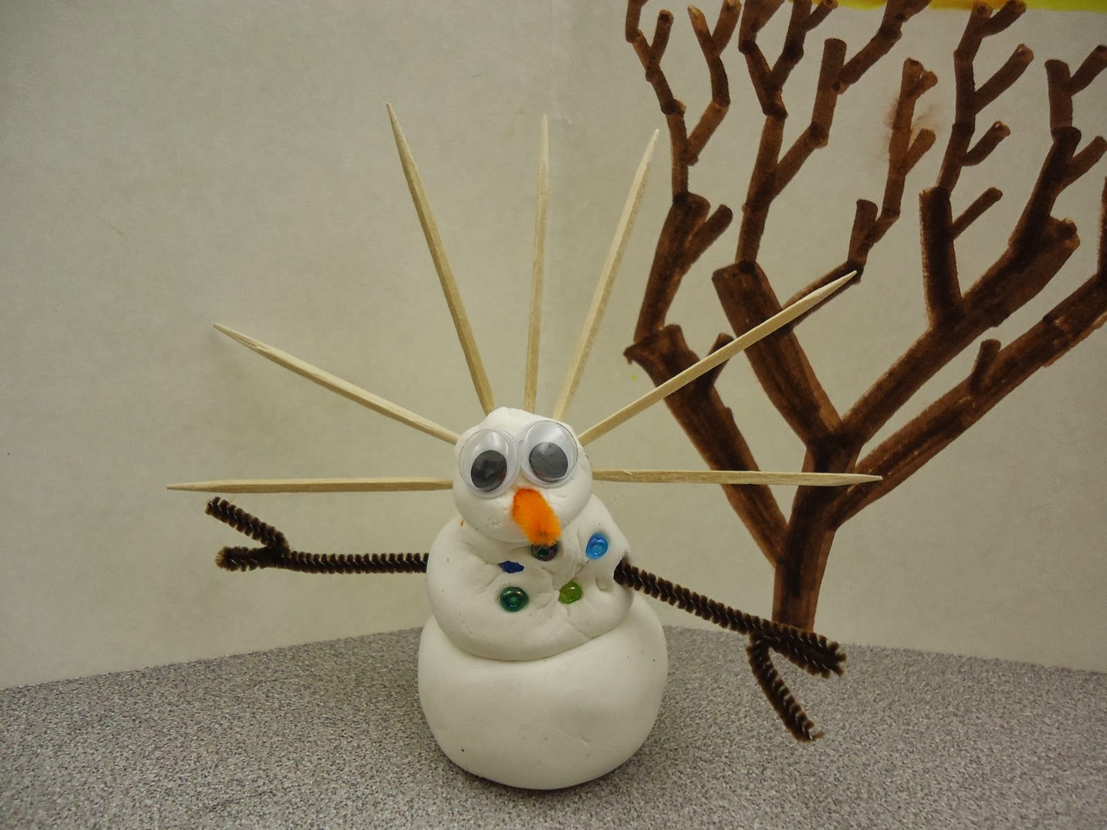 Mini Matisse Snowman Sculptures