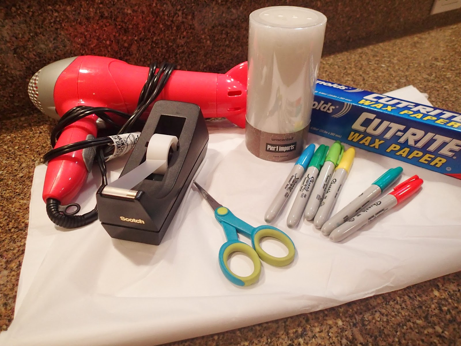 Creative Party Ideas by Cheryl DIY Personalized Candle.Easy to