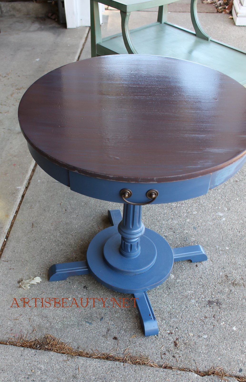 ART IS BEAUTY Drum Table Makeover