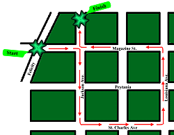 St. Patrickβs Day parade route