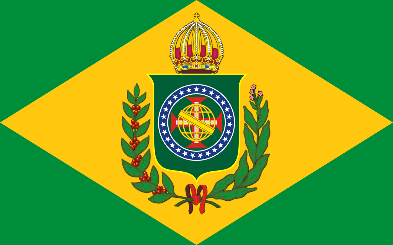 Bandeira do Brasil Imperial - Modelo (10 X 16) - Crédito da Imagem: Emanuel Nunes Silva